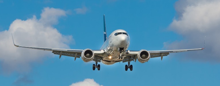 Airplane in the air