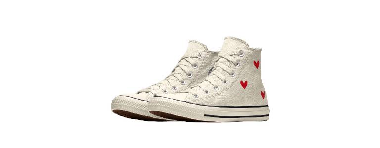 Chuck Taylor All Star Sneakers with hearts