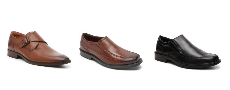 Florsheim Sorrento Monk Strap Slip-On, Rockport SL2 Slip-On and Dockers Edson Slip-On