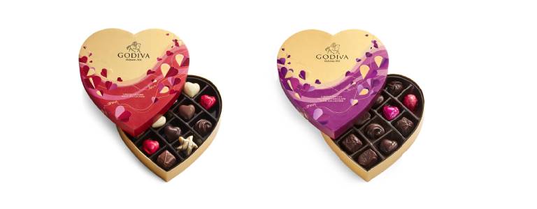 Godiva Valentine's Day chocolate gift box
