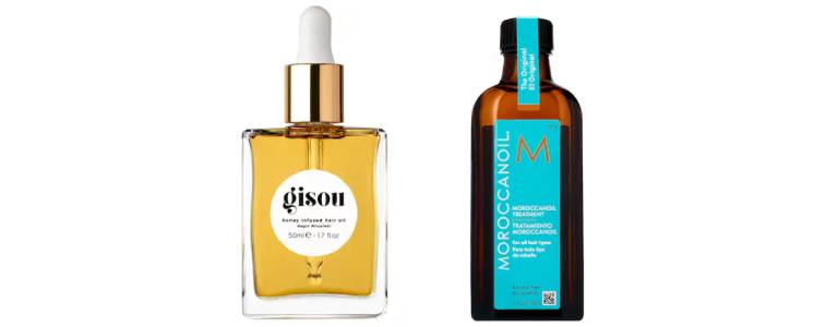 Gisou Honey Infused Hair Oil and Moroccanoil Moroccanoil Treatment Hair Oil