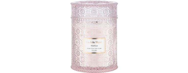 La Jolie Muse rose-scented candle