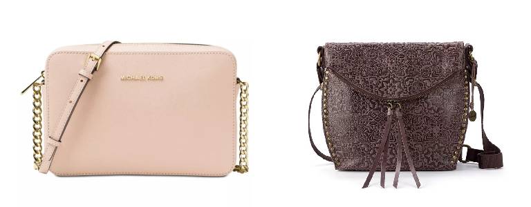 Michael Michael Kors Leather Jet Set East West Crossbody and The Sak Silverlake Leather Crossbody