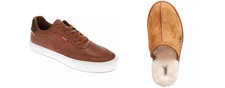 Levi's Munro Faux-Leather Retro Low Top Sneakers and UGG Scuff Slippers