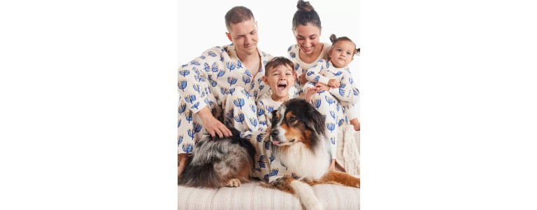 Matching family Hanukkah pajamas