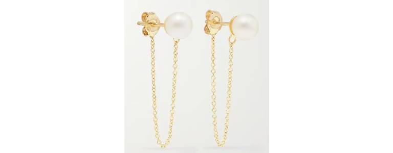 Mateo Gold Pearl Earrings