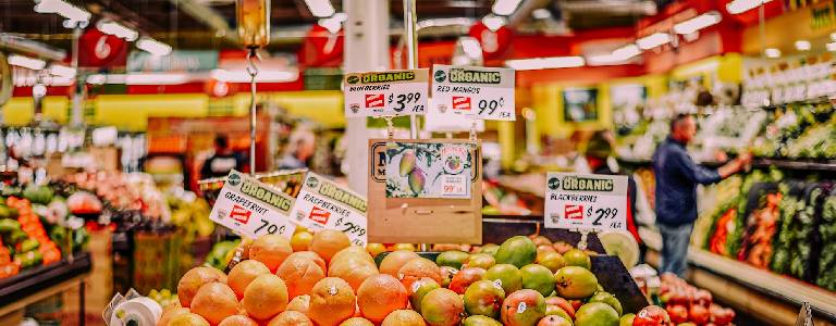 organic grocery shopping 