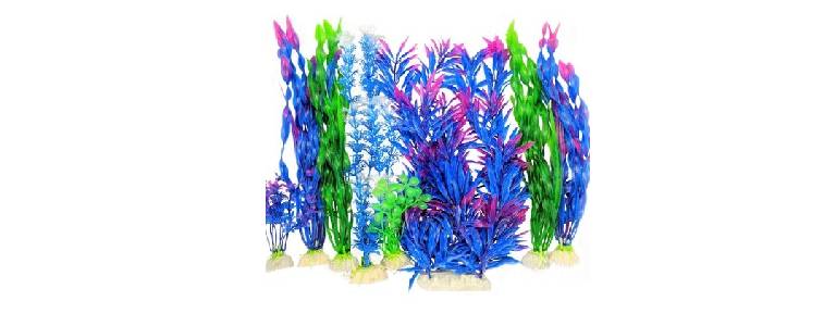 Otterly faux plants for fish.