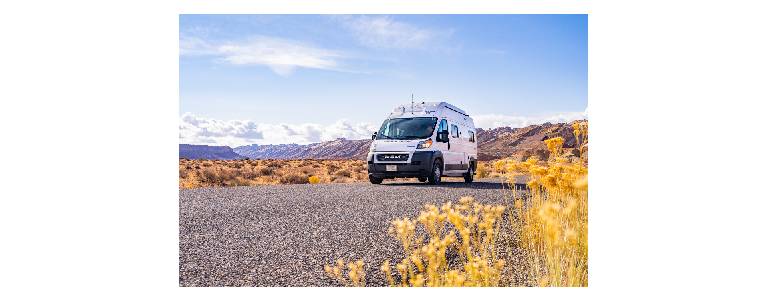Take a road trip in a camper van