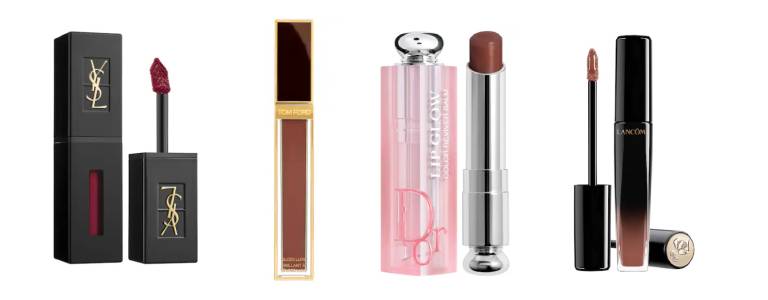 YSL Vinyl Cream Lip Stain, Tom Ford Gloss Luxe Lip Gloss and Dior Addict Lip Glow