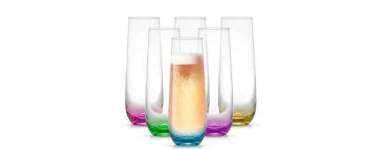 Stemless colored flutes
