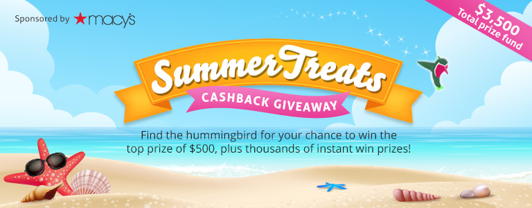 Summer Treats Cashback Giveaway