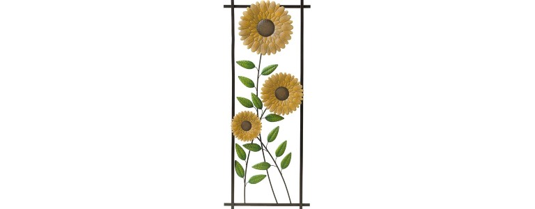 Sunflower garden metal trellis