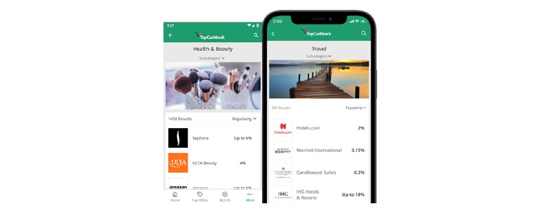 TopCashback mobile app