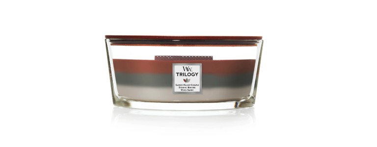 WoodWick's Autumn Embers Ellipse Trilogy candle