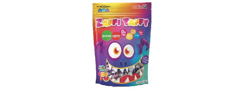 Vegan fruit flavored taffy 