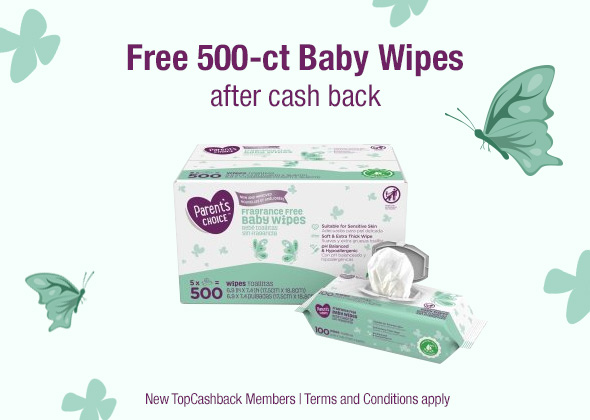 Free 500-ct Baby Wipes (DHB Exclusive)