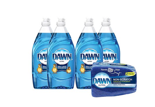 4-Pack of Dawn Ultra Liquid Dish Soap & Sponge Set Freebie