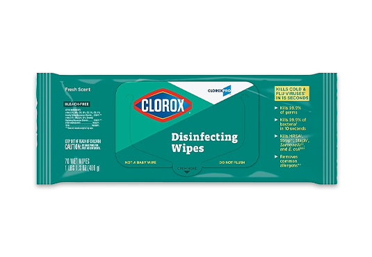 2 PK of Clorox Pro Disinfecting Wipes Freebie