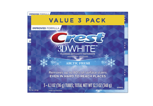 3-Pack Crest Whitening Toothpaste Freebie