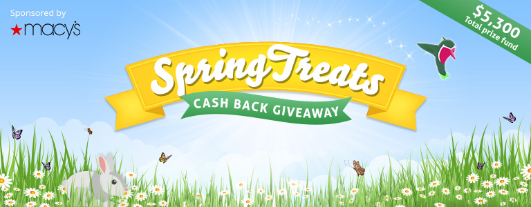 Spring Treats Cash Back Giveaway