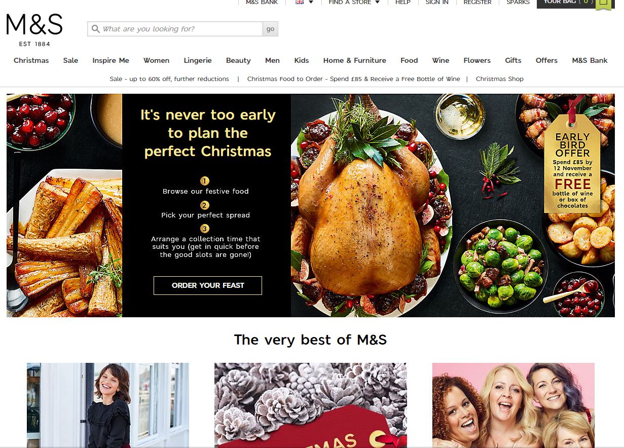 Marks and Spencer 官网
