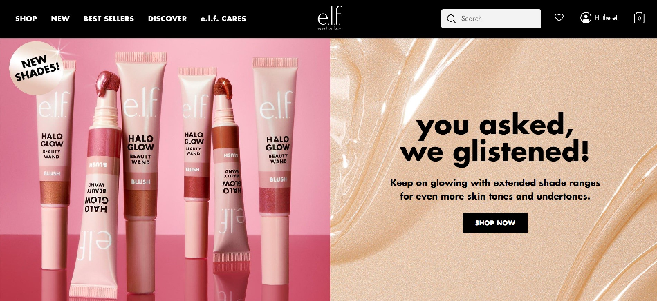 e.l.f. Cosmetics Homepage