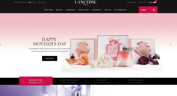 Lancome Homepage Image