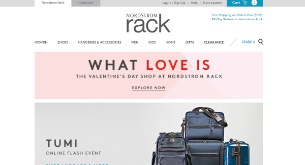 Nordstrom Rack Homepage Image