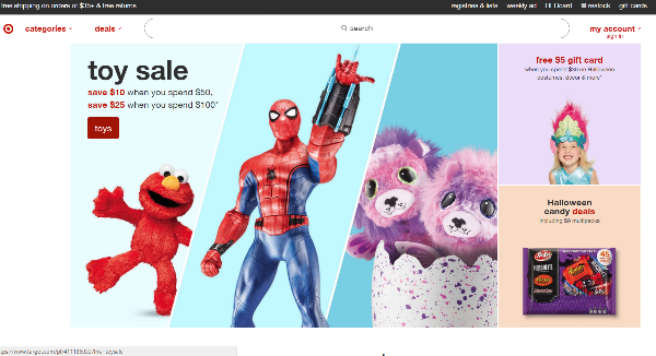 Target Homepage Image