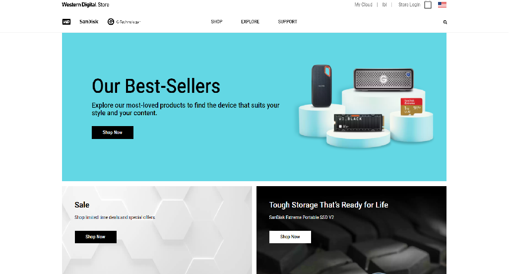 Western Digital Homepage