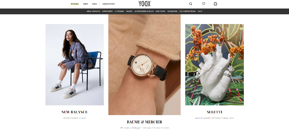 YOOX Homepage