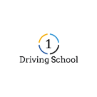 1 driving school Square Logo